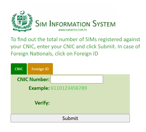 sim information system